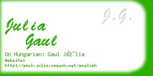 julia gaul business card